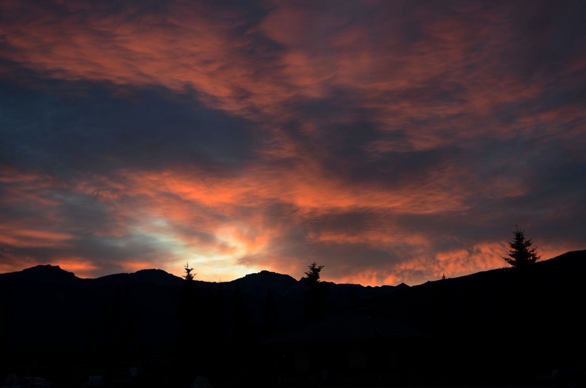 01 Sunrise Over Old Man Mountain, Grisette Mountain, Mount Dromore From Jasper